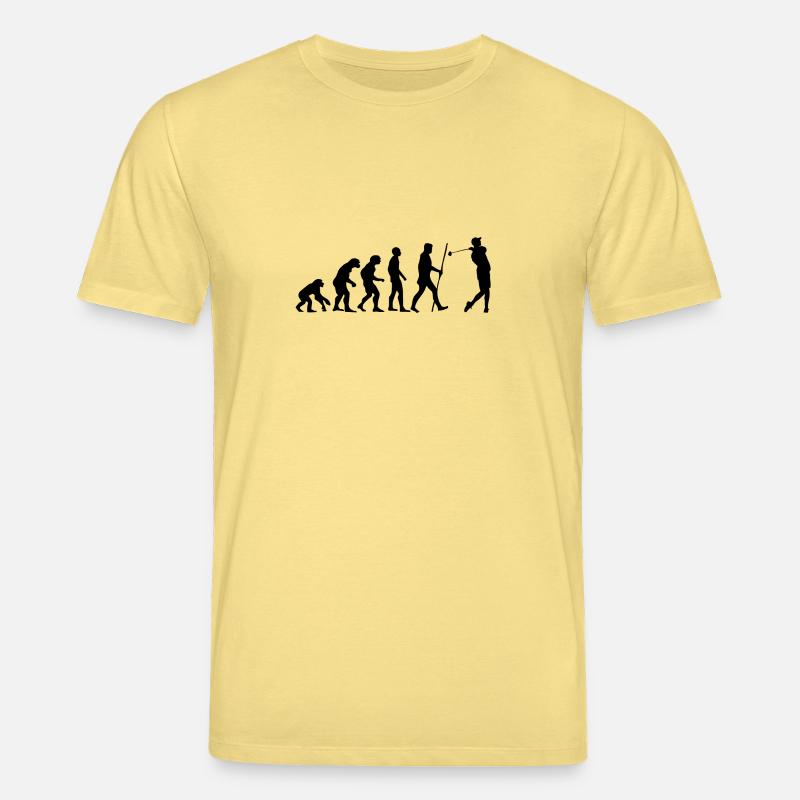 Evolution Golf comme un cadeau - T-shirt bio CREATOR Stanley/Stella Unisexe - jaune viva