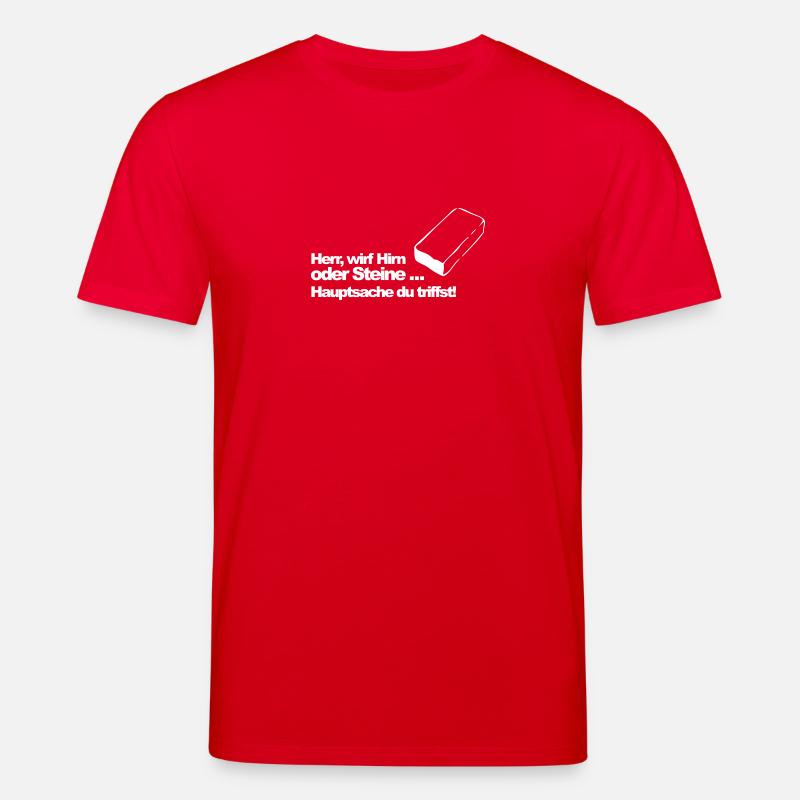 Hirn oder Steine (md) - Stanley/Stella Unisex Bio-T-Shirt CREATOR  - Rot