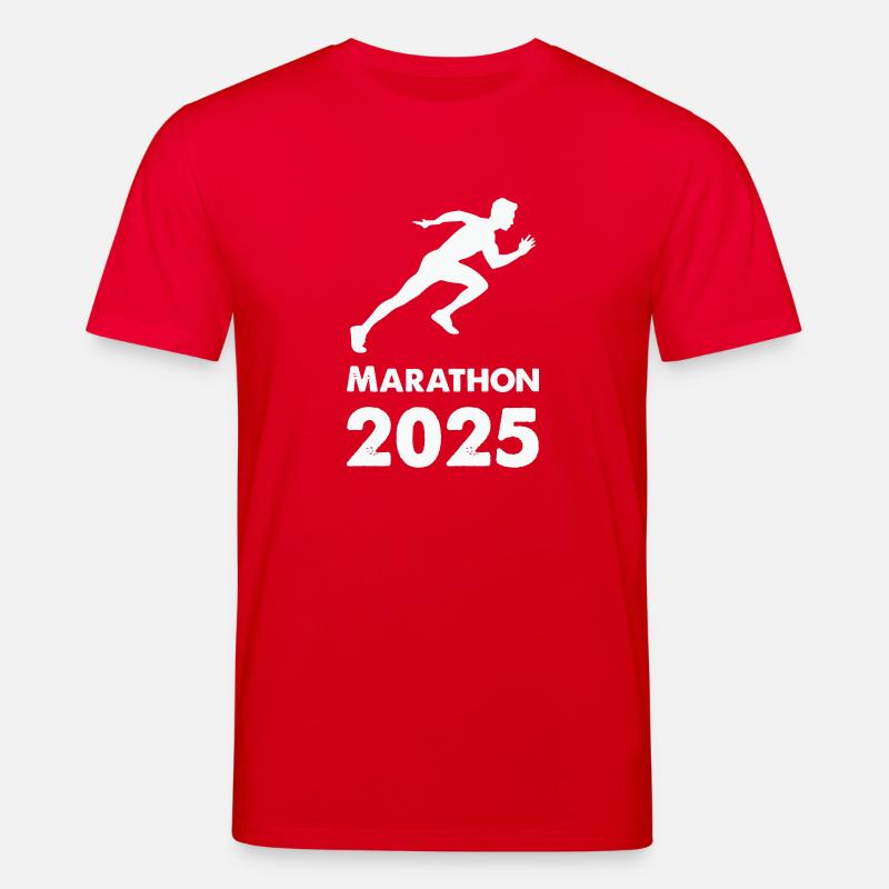 Marathon 2025 - T-shirt bio CREATOR Stanley/Stella Unisexe - rouge