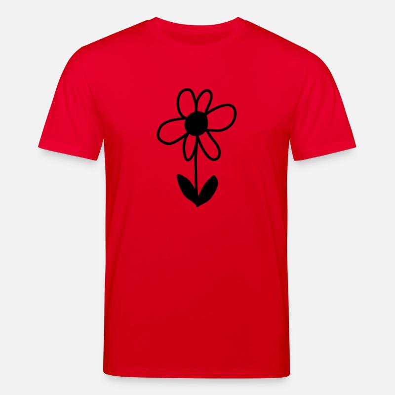 Blümchen (mono) - T-shirt bio CREATOR Stanley/Stella Unisexe - rouge