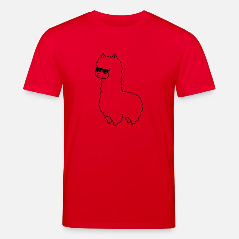 cool_lama_01 - Stanley/Stella Unisex Bio-T-Shirt CREATOR  - Rot