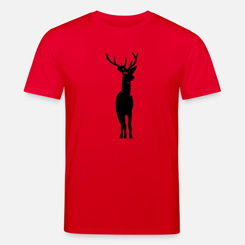 Hirsch / deer (B, 1c) - Stanley/Stella Unisex Bio-T-Shirt CREATOR - Rot