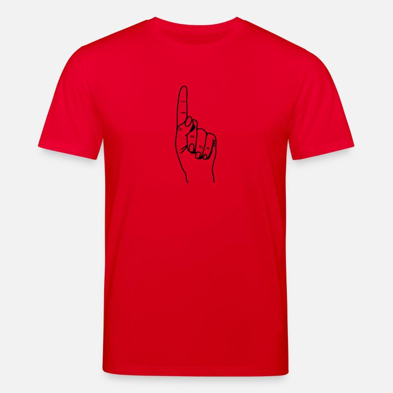 zeigefinger_1 - Stanley/Stella Unisex Bio-T-Shirt CREATOR  - Rot
