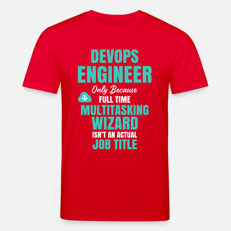 DevOps Engineer Multitasking-Assistent - Stanley/Stella Unisex Bio-T-Shirt CREATOR  - Rot
