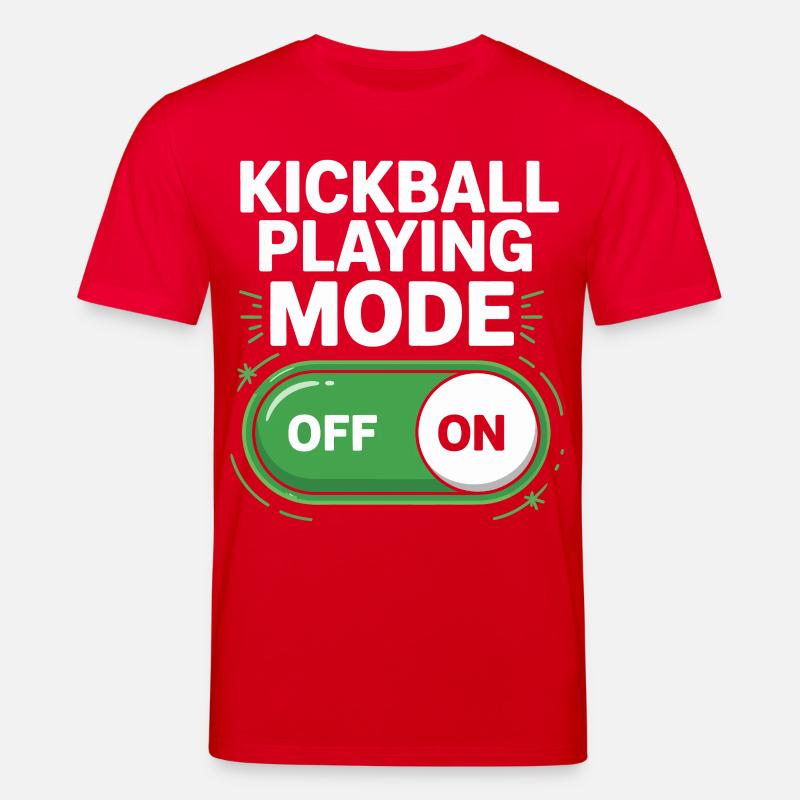 Mode de jeu Kickball activé désactivé - T-shirt bio CREATOR Stanley/Stella Unisexe - rouge