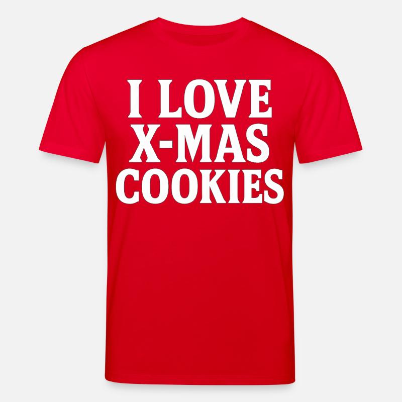 J’adore les biscuits de Noël - T-shirt bio CREATOR Stanley/Stella Unisexe - rouge