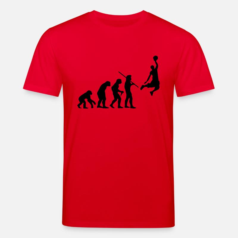 Evolution de basket-ball - T-shirt bio CREATOR Stanley/Stella Unisexe - rouge