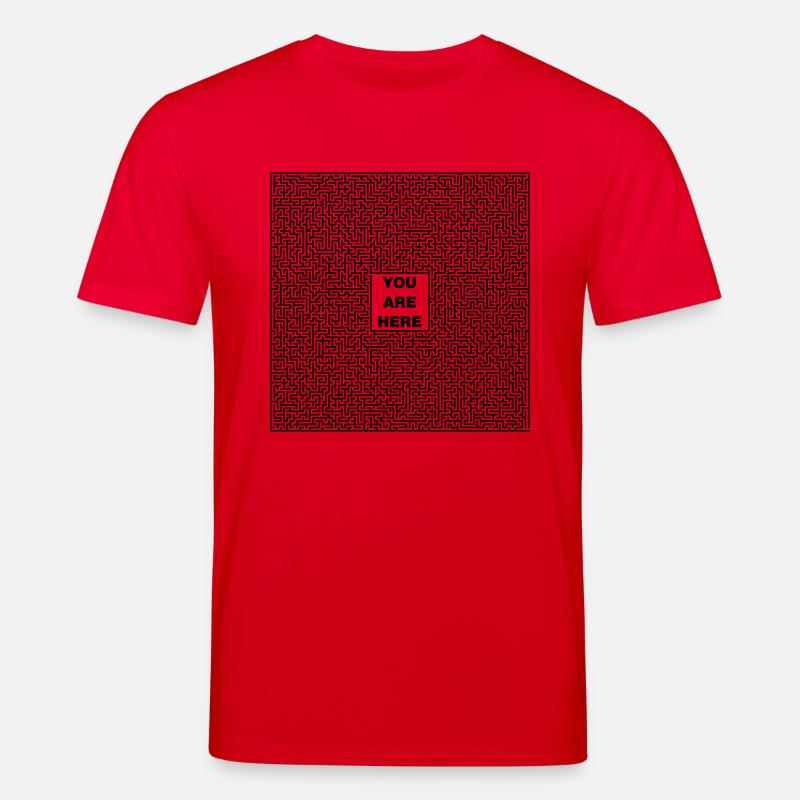 labyrinthe - T-shirt bio CREATOR Stanley/Stella Unisexe - rouge