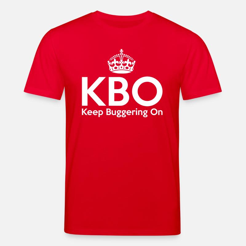 KBO - Keep Buggering on - Stanley/Stella Unisex Bio-T-Shirt CREATOR  - Rot