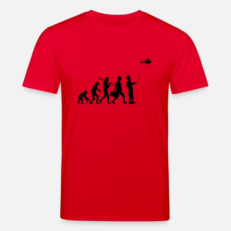 Evolution remote controlled model helicopter - Stanley/Stella CREATOR Unisex Organic T-Shirt - red