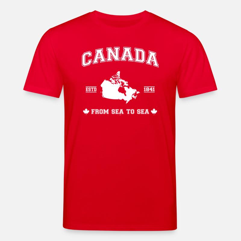 Canada map - Stanley/Stella Unisex Bio-T-Shirt CREATOR  - Rot