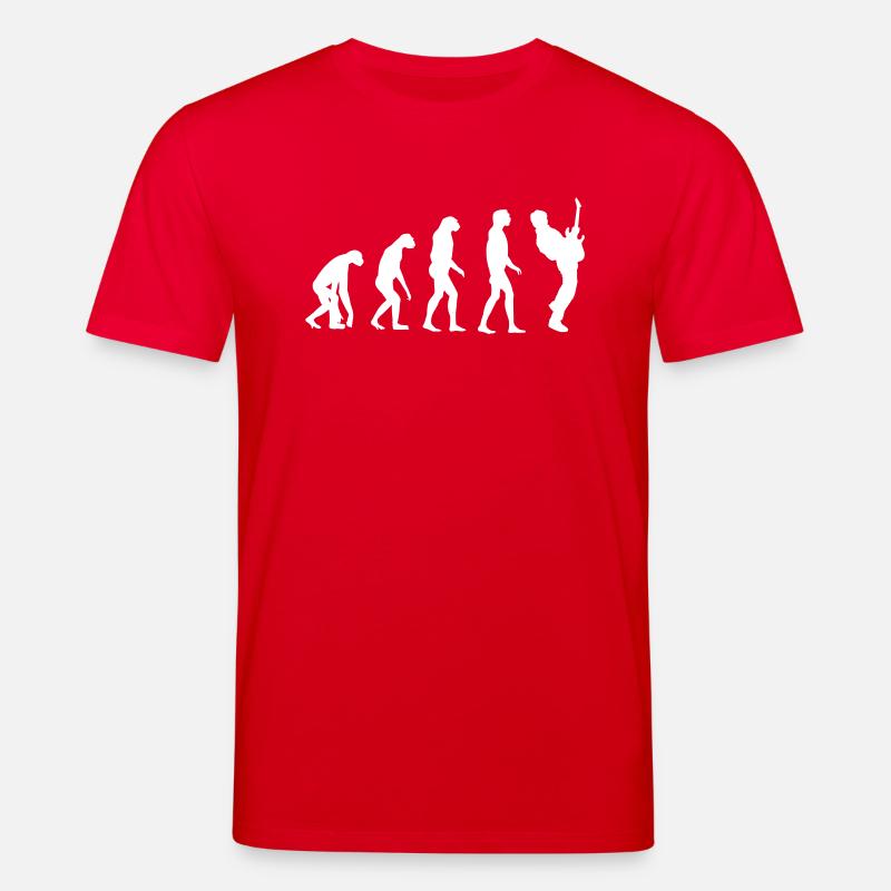 Guitar Player Evolution - T-shirt bio CREATOR Stanley/Stella Unisexe - rouge