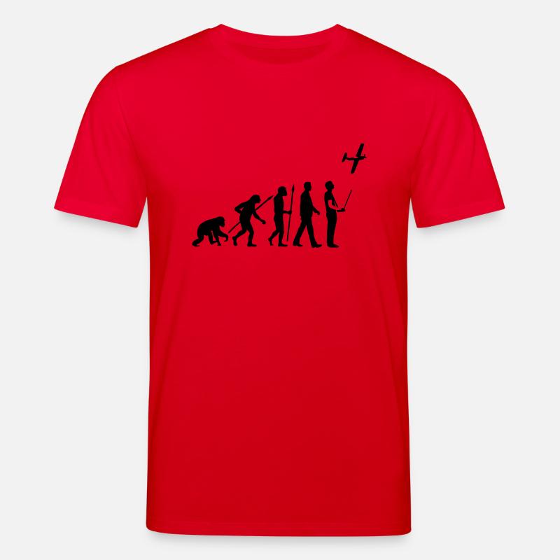 evolution_modellflieger_b_1c - Stanley/Stella Unisex Bio-T-Shirt CREATOR  - Rot