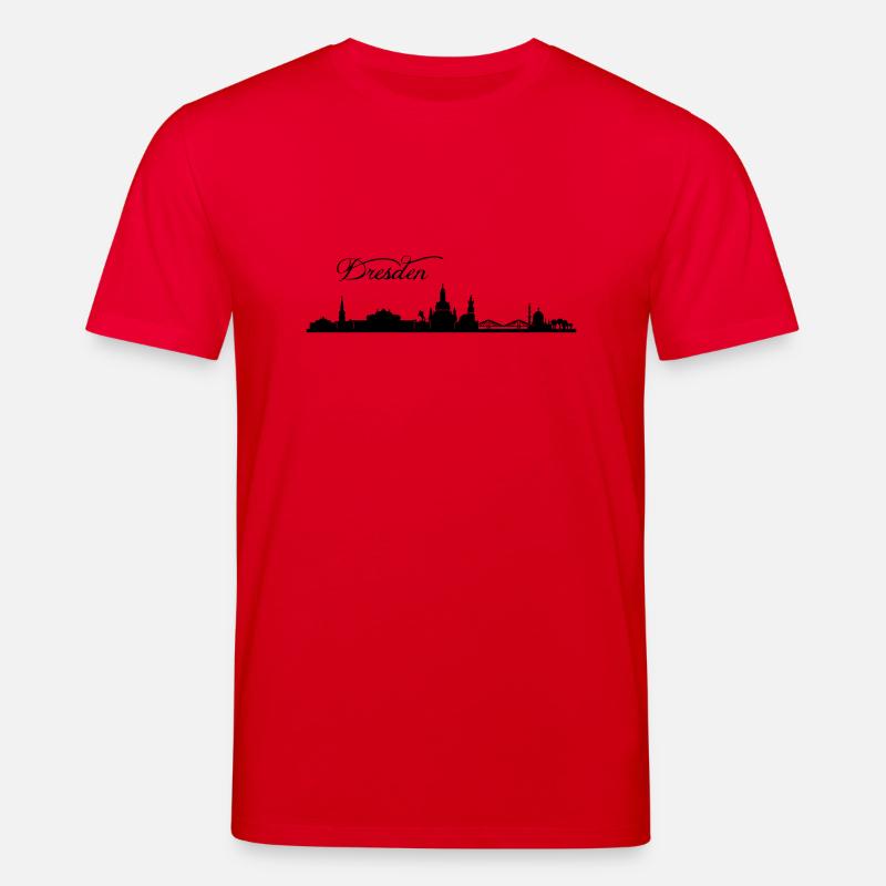 Dresdener Skyline - Stanley/Stella Unisex Bio-T-Shirt CREATOR  - Rot