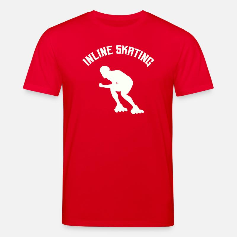 Inline Skating - Stanley/Stella CREATOR Unisex Organic T-Shirt - red