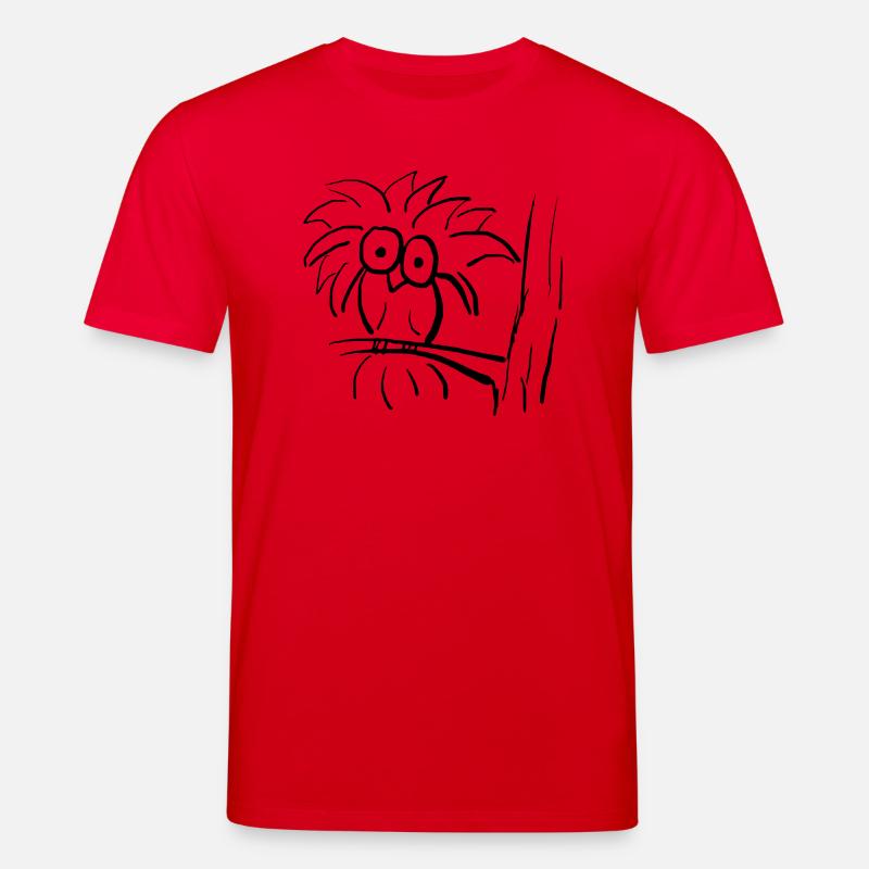 Eule - Stanley/Stella Unisex Bio-T-Shirt CREATOR  - Rot