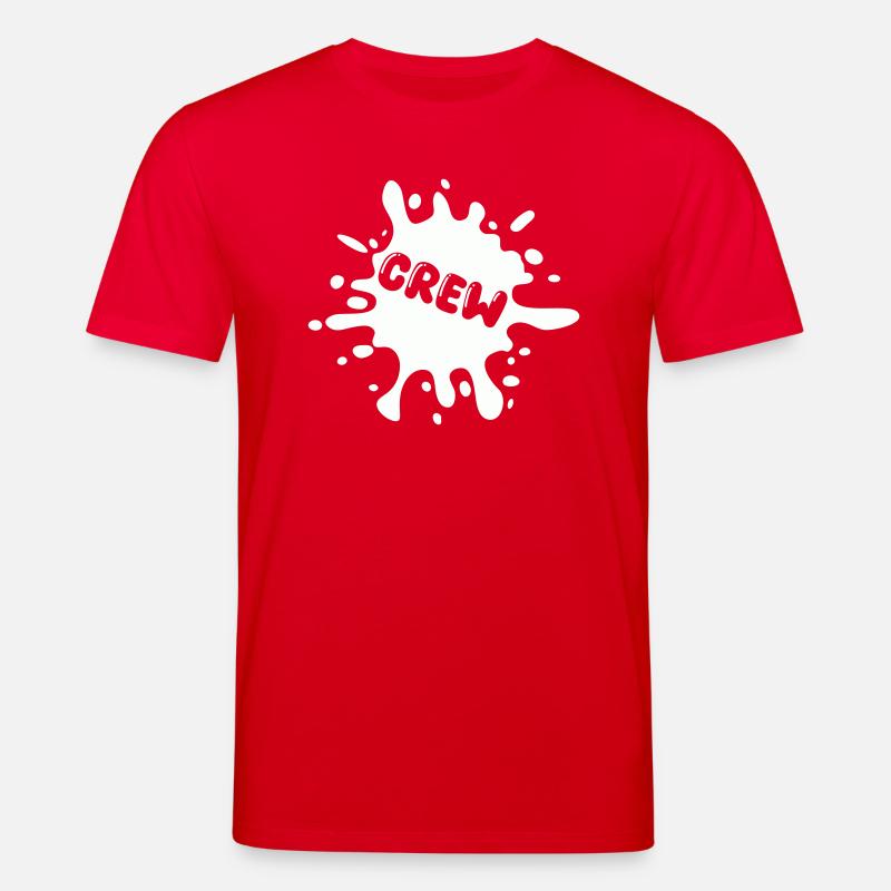 crew klecks splatter - Stanley/Stella Unisex Bio-T-Shirt CREATOR  - Rot