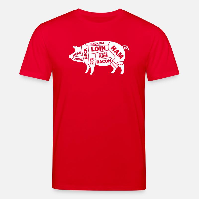 Cochon Schwein - T-shirt bio CREATOR Stanley/Stella Unisexe - rouge