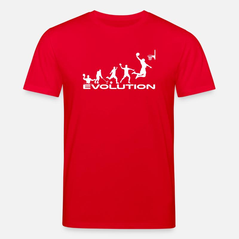 Basketball Evolution - Stanley/Stella Unisex Bio-T-Shirt CREATOR  - Rot