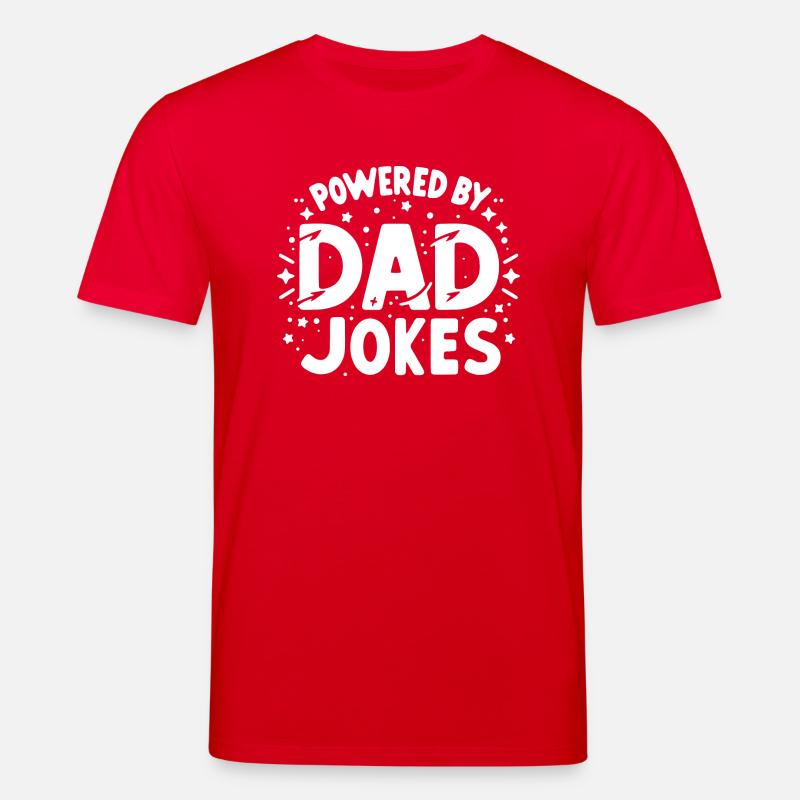 Propulsé par Dad Jokes - T-shirt bio CREATOR Stanley/Stella Unisexe - rouge