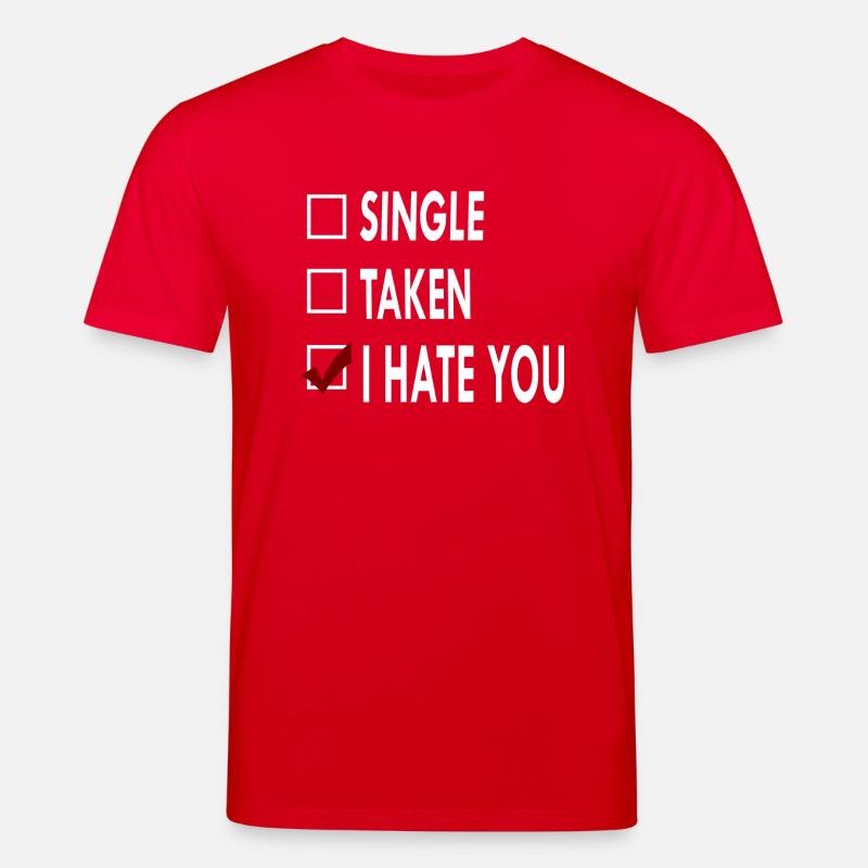 SINGLE HATE - T-shirt bio CREATOR Stanley/Stella Unisexe - rouge
