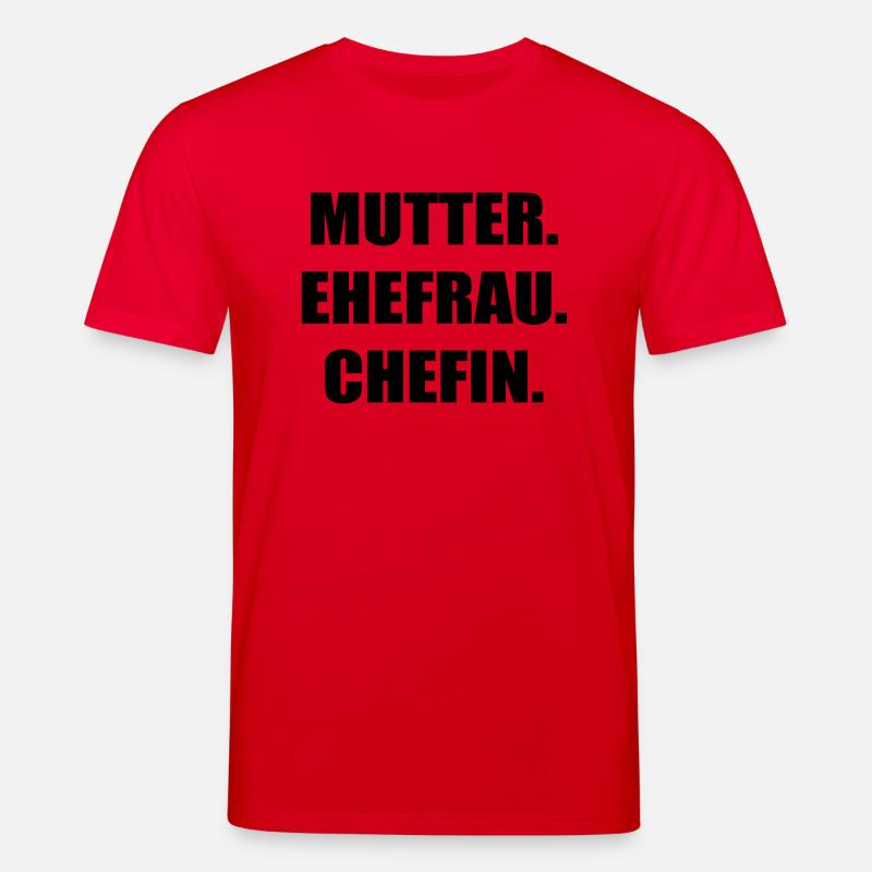 Mère Épouse Chef - T-shirt bio CREATOR Stanley/Stella Unisexe - rouge