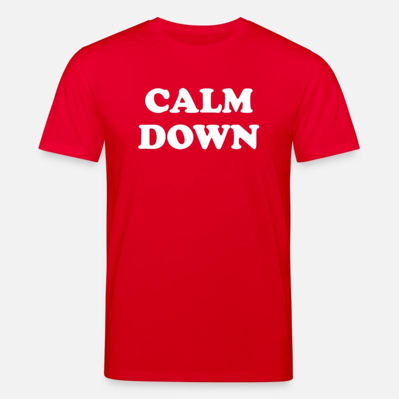 Graphique Calm Down - T-shirt bio CREATOR Stanley/Stella Unisexe - rouge