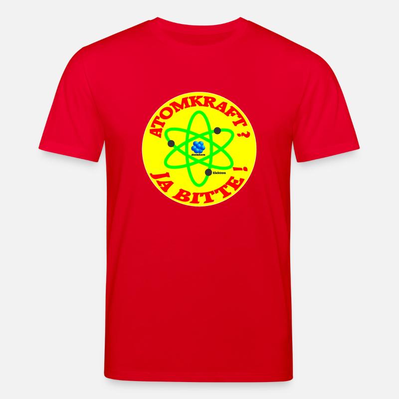 atomkraft ja bitte - Stanley/Stella Unisex Bio-T-Shirt CREATOR  - Rot