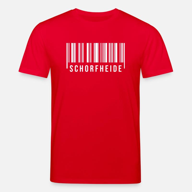 Schorfheide Strichcode - Stanley/Stella Unisex Bio-T-Shirt CREATOR  - Rot