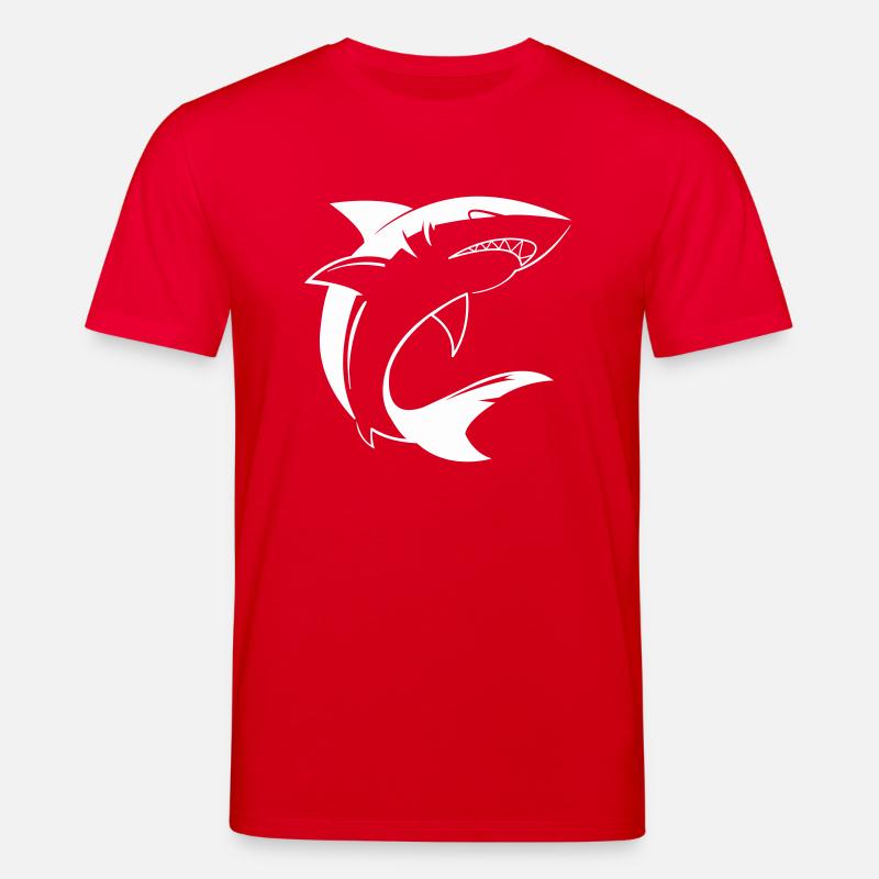 Hai Shark - Stanley/Stella CREATOR Unisex Organic T-Shirt - red
