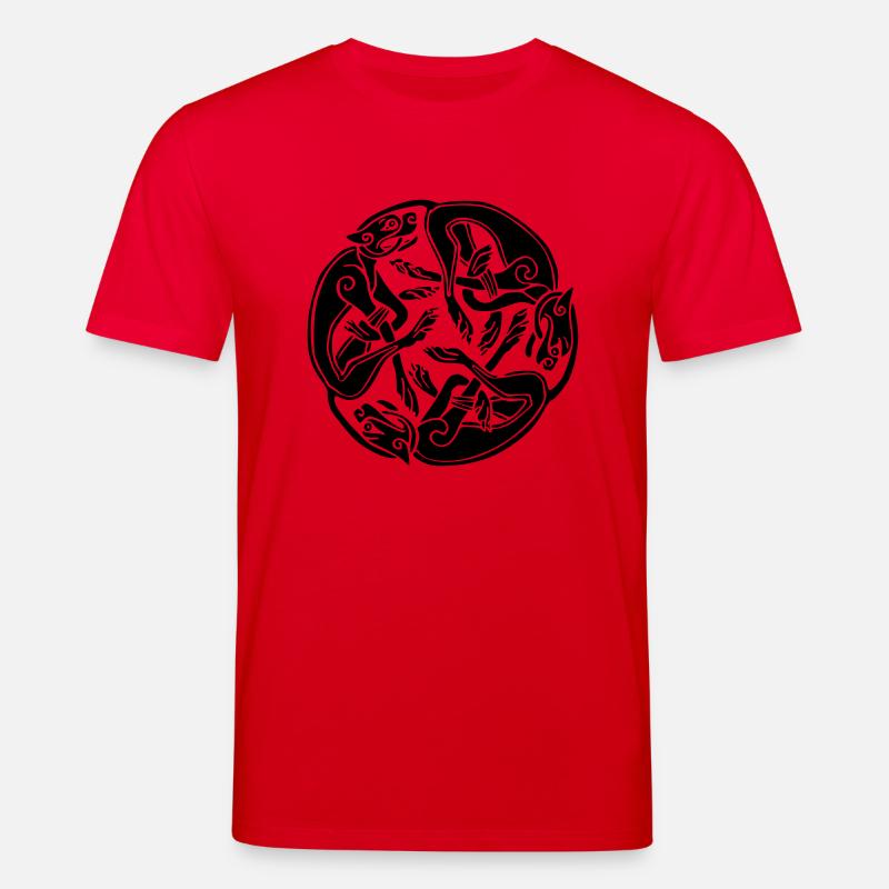 3 Hunde - Stanley/Stella Unisex Bio-T-Shirt CREATOR  - Rot