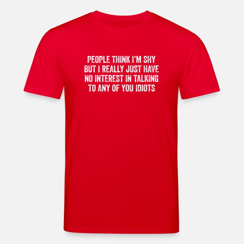 Introvertiert und ehrlich - Stanley/Stella Unisex Bio-T-Shirt CREATOR  - Rot