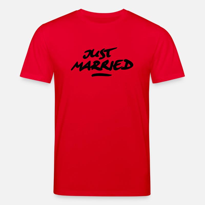 just married 1C - Stanley/Stella Unisex Bio-T-Shirt CREATOR  - Rot