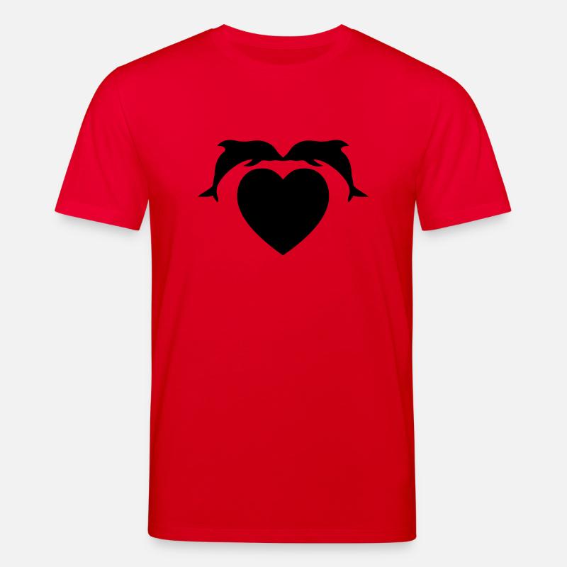 delfin liebe - Stanley/Stella Unisex Bio-T-Shirt CREATOR  - Rot