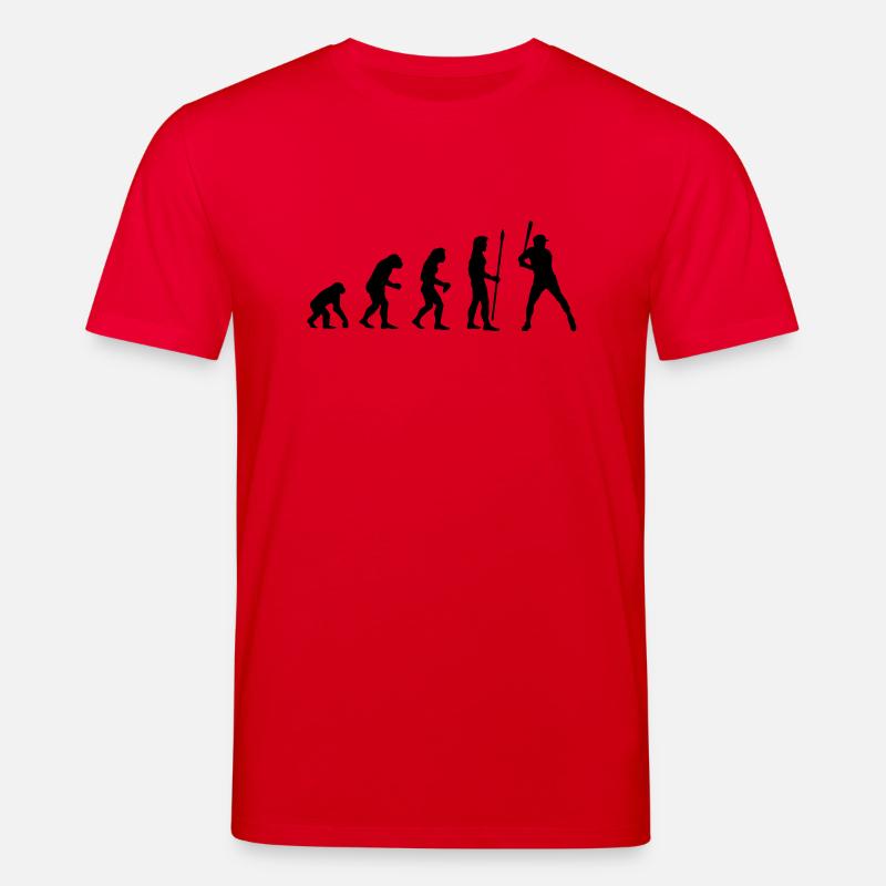 evolution_baseball1 - T-shirt bio CREATOR Stanley/Stella Unisexe - rouge