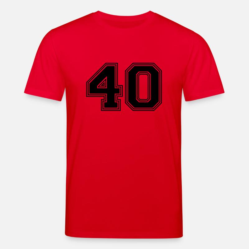 40_Nummer_40_s31 - Stanley/Stella Unisex Bio-T-Shirt CREATOR  - Rot