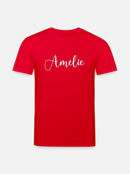 amelie name - Stanley/Stella Unisex Bio-T-Shirt CREATOR - Rot