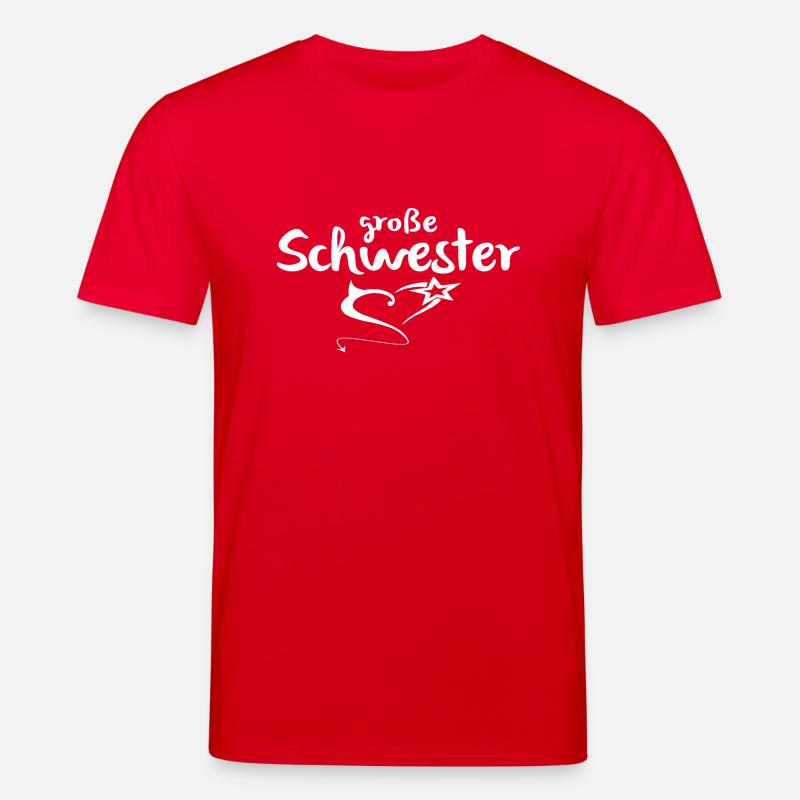 große Schwester - Stanley/Stella Unisex Bio-T-Shirt CREATOR  - Rot