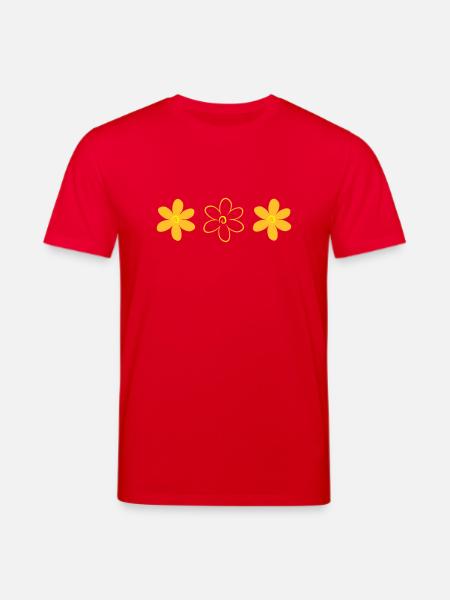flower - Stanley/Stella CREATOR Unisex Organic T-Shirt - red