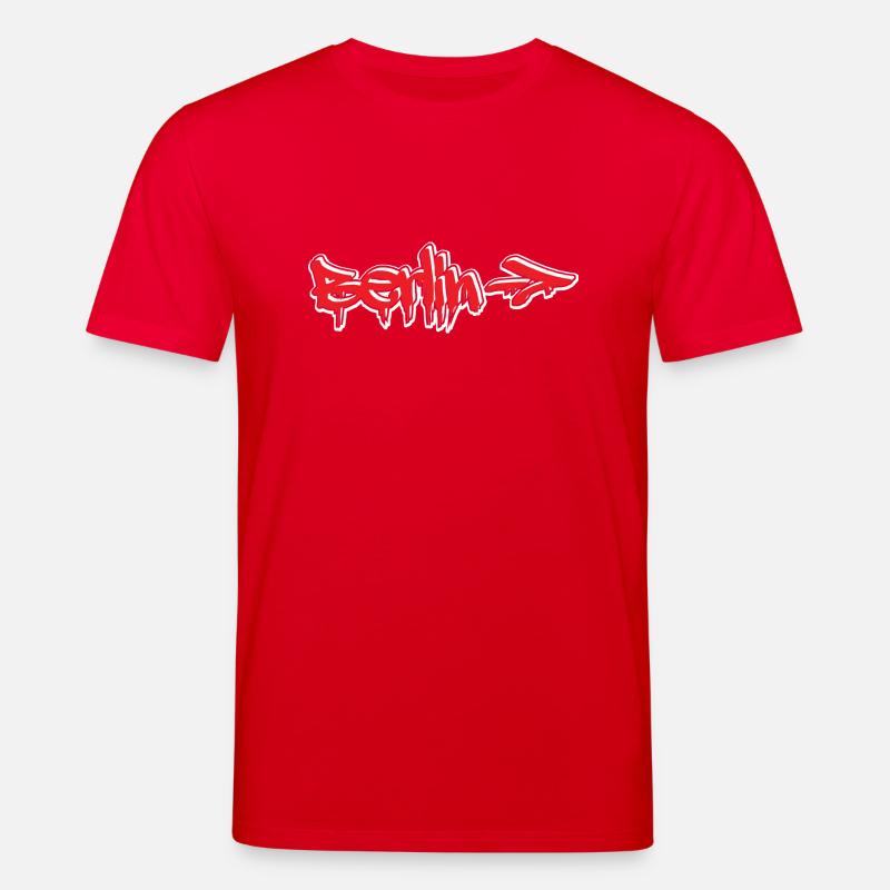 Berlin Graffiti Style - Stanley/Stella Unisex Bio-T-Shirt CREATOR  - Rot