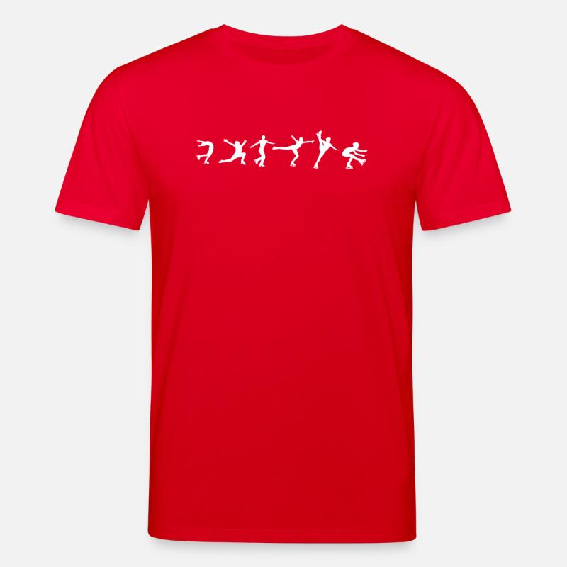 Human EVOLUTION ICE CREAM - Stanley/Stella CREATOR Unisex Organic T-Shirt - red