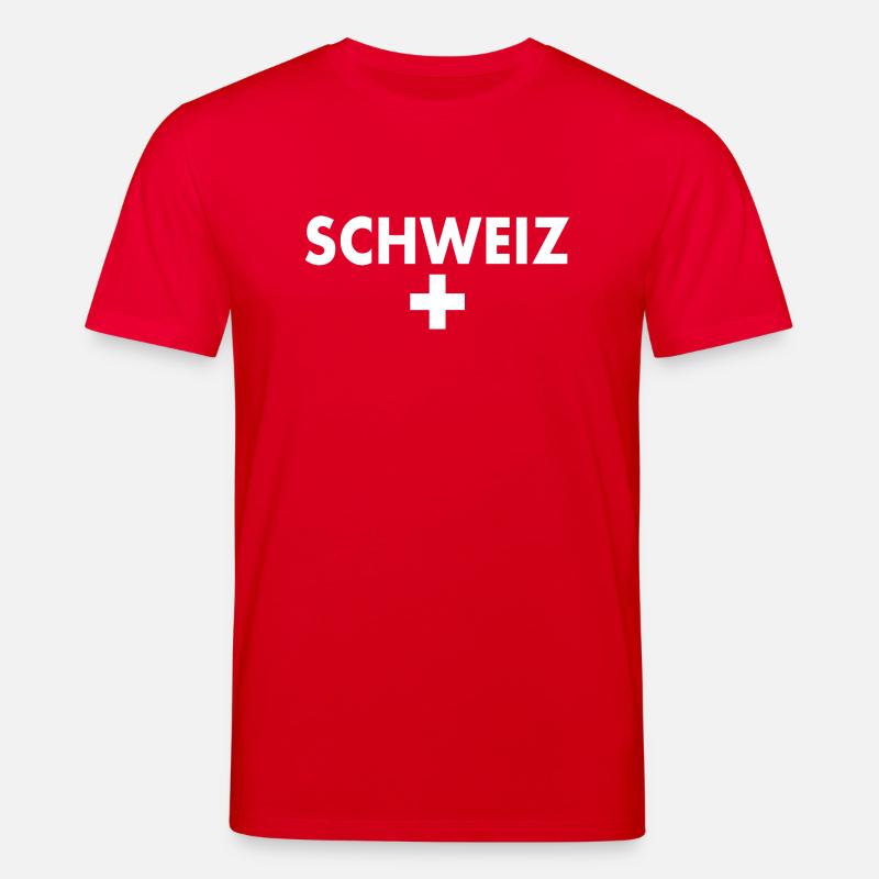 Schweiz - Stanley/Stella Unisex Bio-T-Shirt CREATOR  - Rot