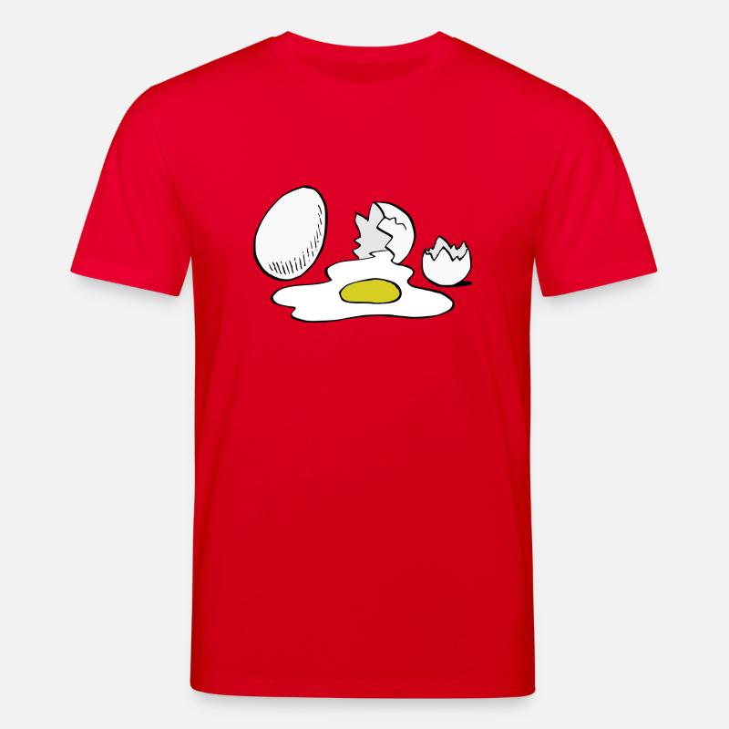 Eier,Ei,kaputt - Stanley/Stella Unisex Bio-T-Shirt CREATOR  - Rot