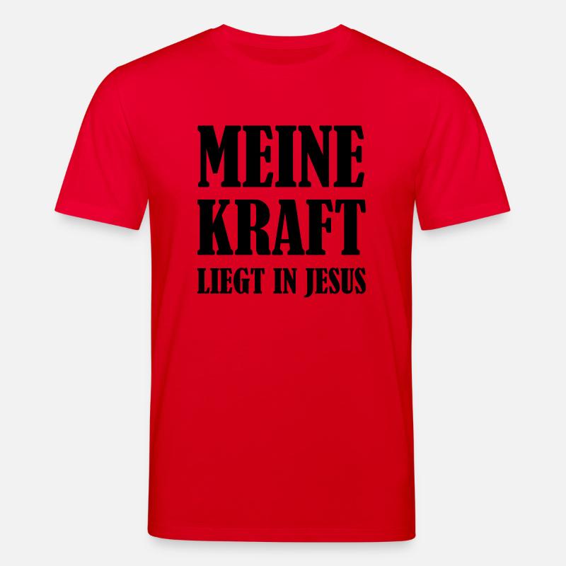 kraft_in_jesus_01 - Stanley/Stella Unisex Bio-T-Shirt CREATOR  - Rot