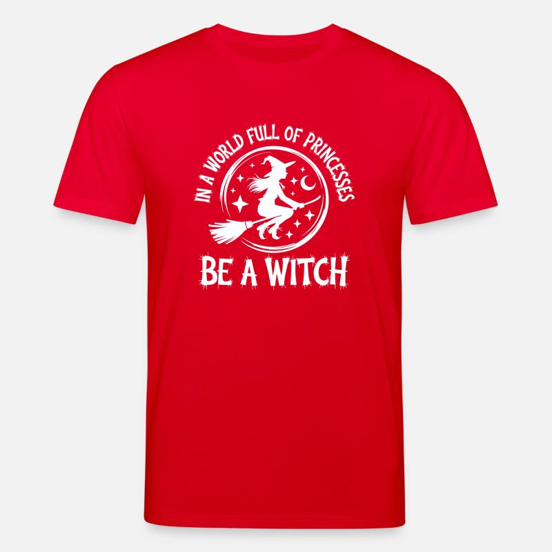 Statement für moderne Hexen - Stanley/Stella Unisex Bio-T-Shirt CREATOR  - Rot