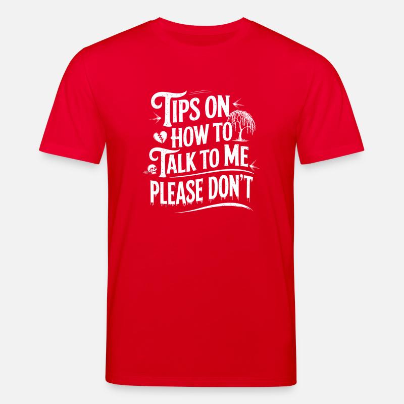 Introverti et sans conversation - T-shirt bio CREATOR Stanley/Stella Unisexe - rouge