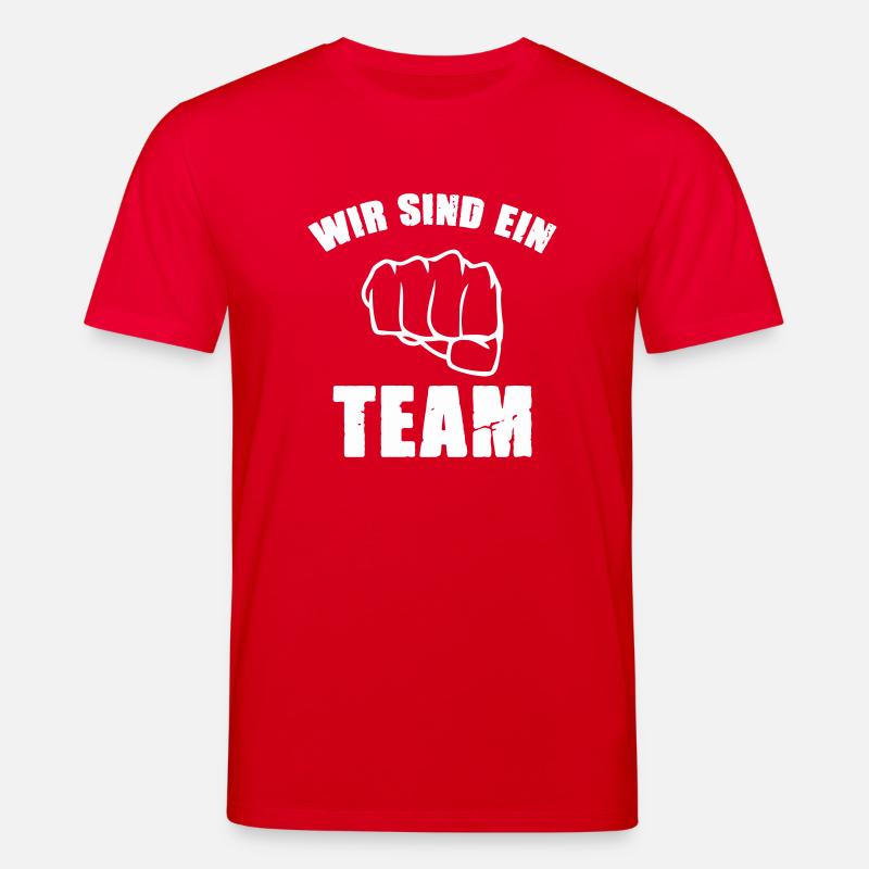 wir sind ein team - Stanley/Stella Unisex Bio-T-Shirt CREATOR  - Rot
