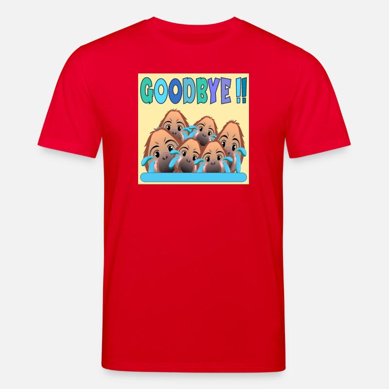 ADIEU ÉQUIPE GOODBYE MONKEY - T-shirt bio CREATOR Stanley/Stella Unisexe - rouge