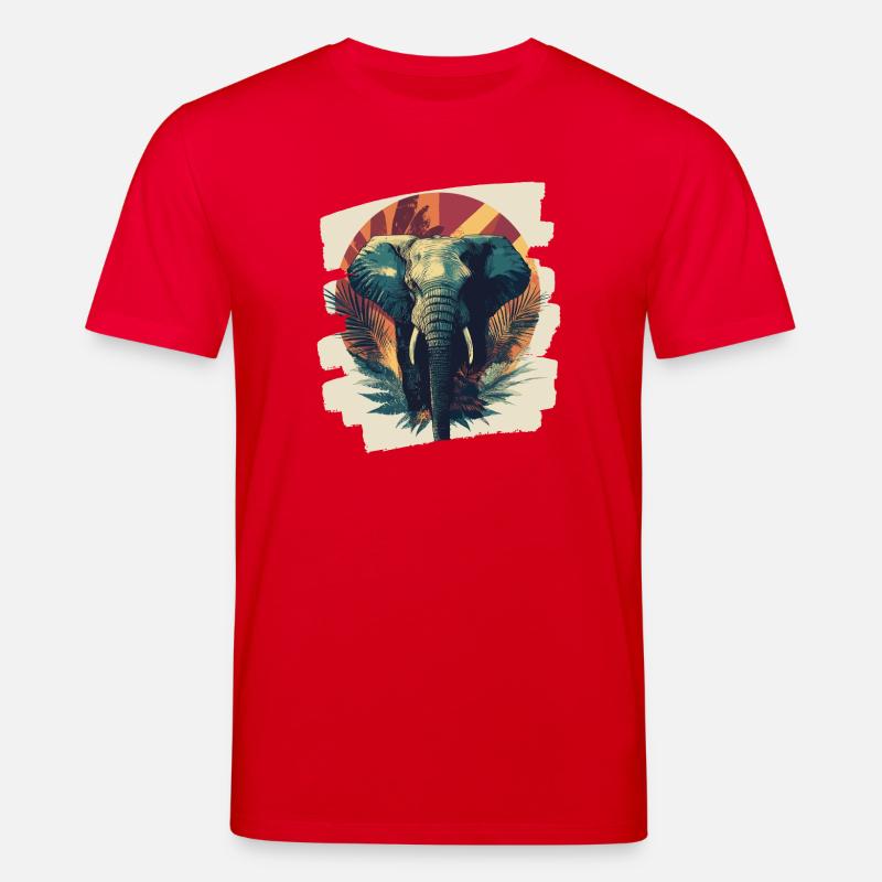 Elefant - Stanley/Stella Unisex Bio-T-Shirt CREATOR  - Rot