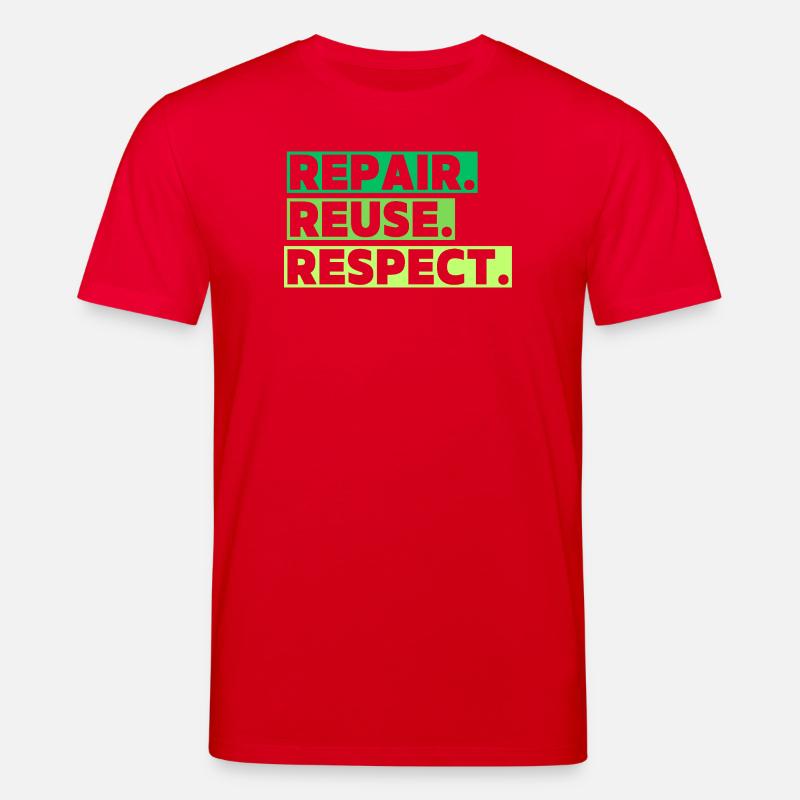 Ein ökologisches Thema mit einer Botschaft - Stanley/Stella Unisex Bio-T-Shirt CREATOR  - Rot